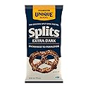 Unique Snacks Extra Dark Splits Pretzels, Original Split-Open Pretzels, Delicious Homestyle Baked Snack Bag, Vegan, OU Kosher, and Non-GMO Food, No