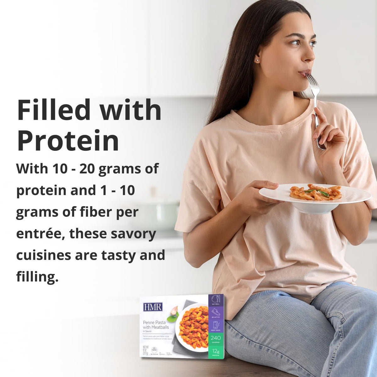 HMR Pasta Picks Entrée Pack, 6 Ready-to-Eat High Protein Meals