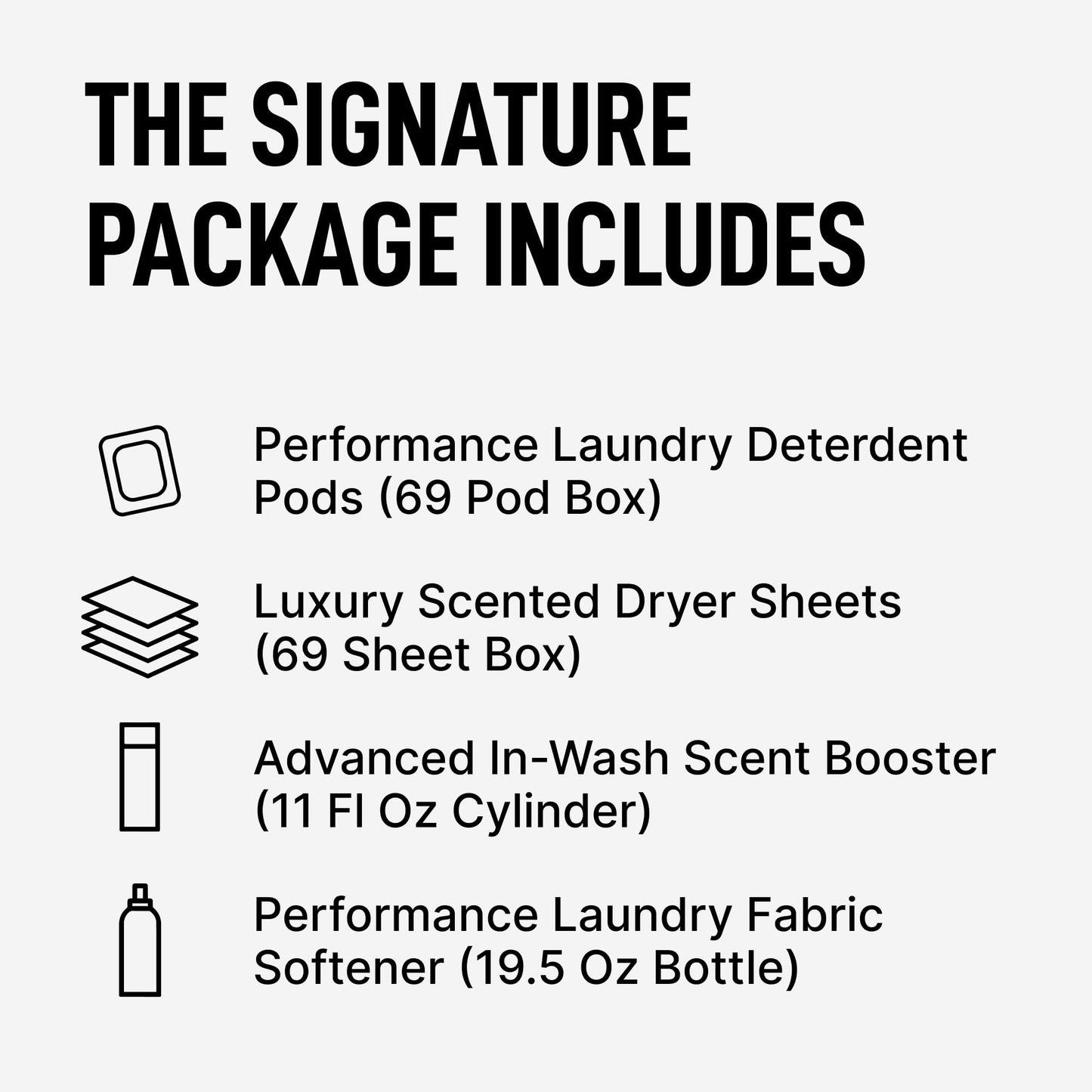 Laundry Sauce - Signature Bundle Australian Sandalwood, Scented Laundry Detergent Pods & Scent Booster, Fabric Softener, Dryer Sheets, Fabric