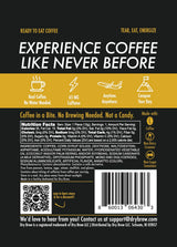 Dry Brew Coffee in a Bite, Chewy Ready to Eat, 65mg Caffeine each, Non-dairy Creamer - 15 Bites