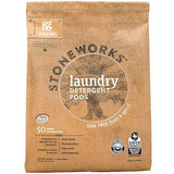 Grab Green Stoneworks Natural Laundry Detergent Powder Pods, Oak Tree, 50 Loads