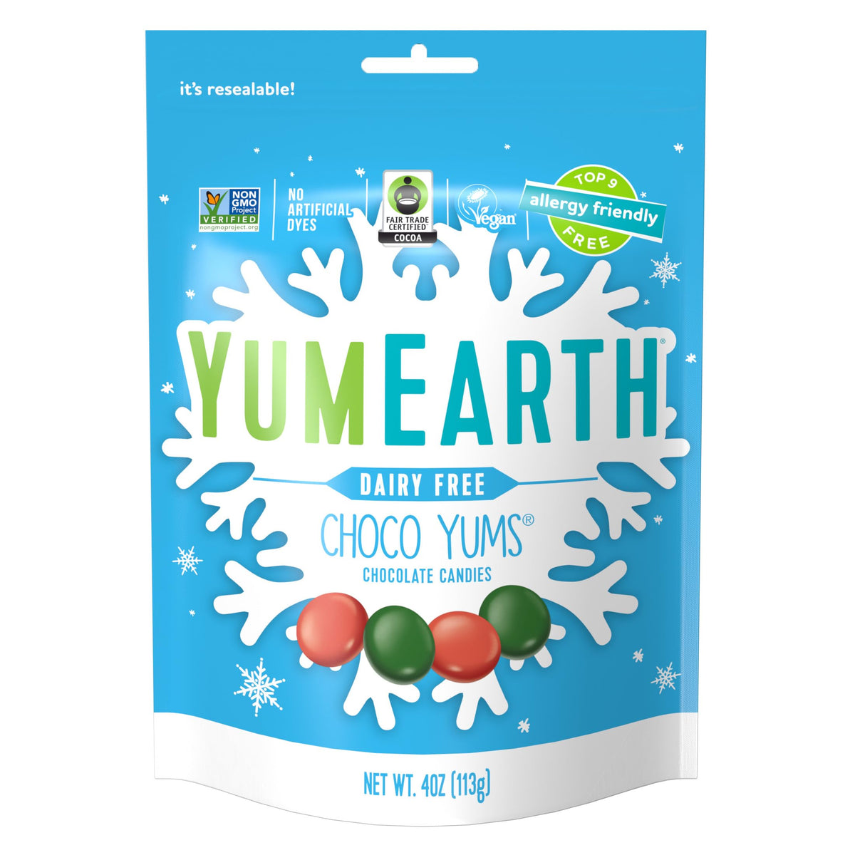 YumEarth Holiday Choco Yums 4oz