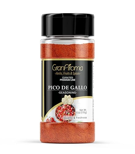 GranAroma Pico de Gallo Seasoning, Spicy & Salty, Seasoning Blend, Easy Use (6 Ounce)