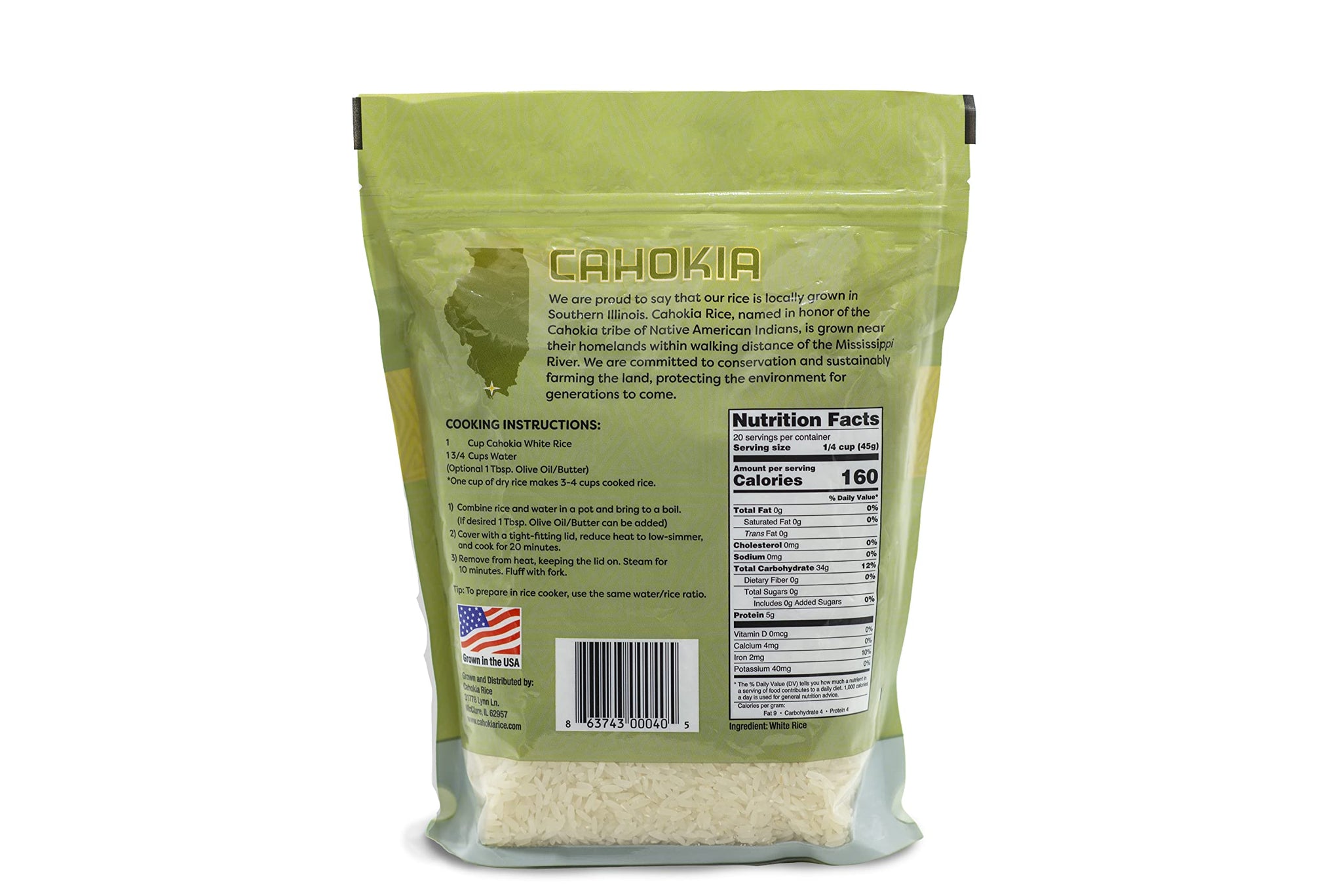 Cahokia High Protein White Rice