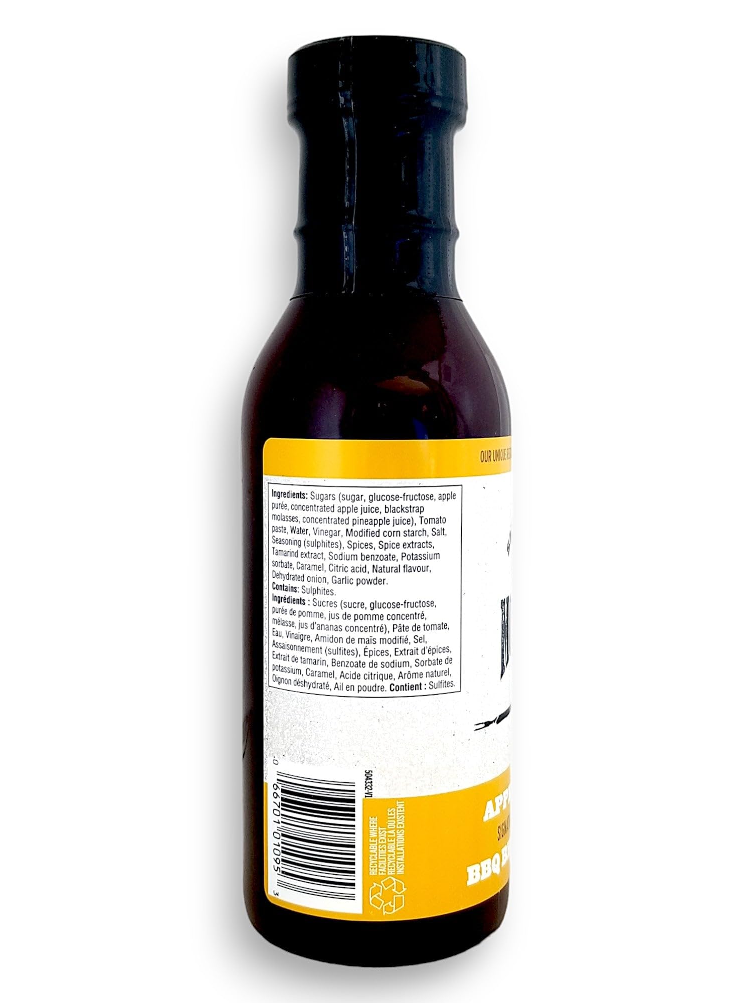 Best Brand Limited (Meilleures Marques Ltee.) Montana's Apple Butter BBQ Sauce 350ml/11.8 oz. Bottle