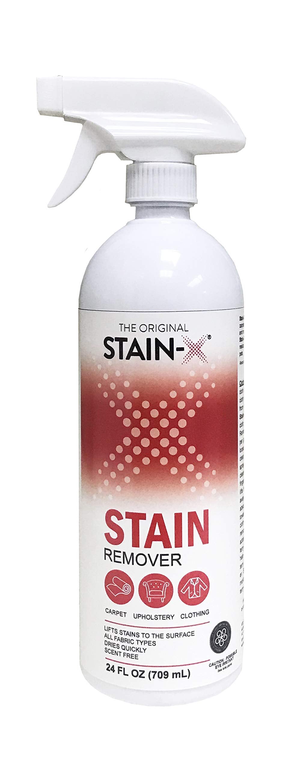 STAIN-X Stain Remover - Multi-Purpose Stain Remover for Carpet, Upholstery and Clothing - 24 Ounce