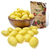 NY Spice Shop Lemon Creme Chocolate Covered Almonds - 1 Pound Candied Creamy Crunchy Flavored Almonds Bulk For Birthday Parties, Bridal Shower