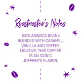 Joffrey's Coffee - Jamaican Me Crazy, Flavored Coffee, Artisan Medium Roast, Arabica Coffee Beans, Caramel, Vanilla, & Coffee Liqueur Flavor