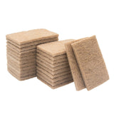SARJOLINA 24 Pack Plant-Based Fiber Scrub Dish Sponge: Coconut Husk Non Abrasive Scrubbing Pads - Multipurpose Scrub Pads for Dishes - Non Scratch
