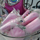 Pink Cotton Candy 240 Pack - LUPY LUPS! - Strawberry Individually Wrapped Small bags, 0.5 oz Each - Perfect for Resale - Stockings, Treats, Party