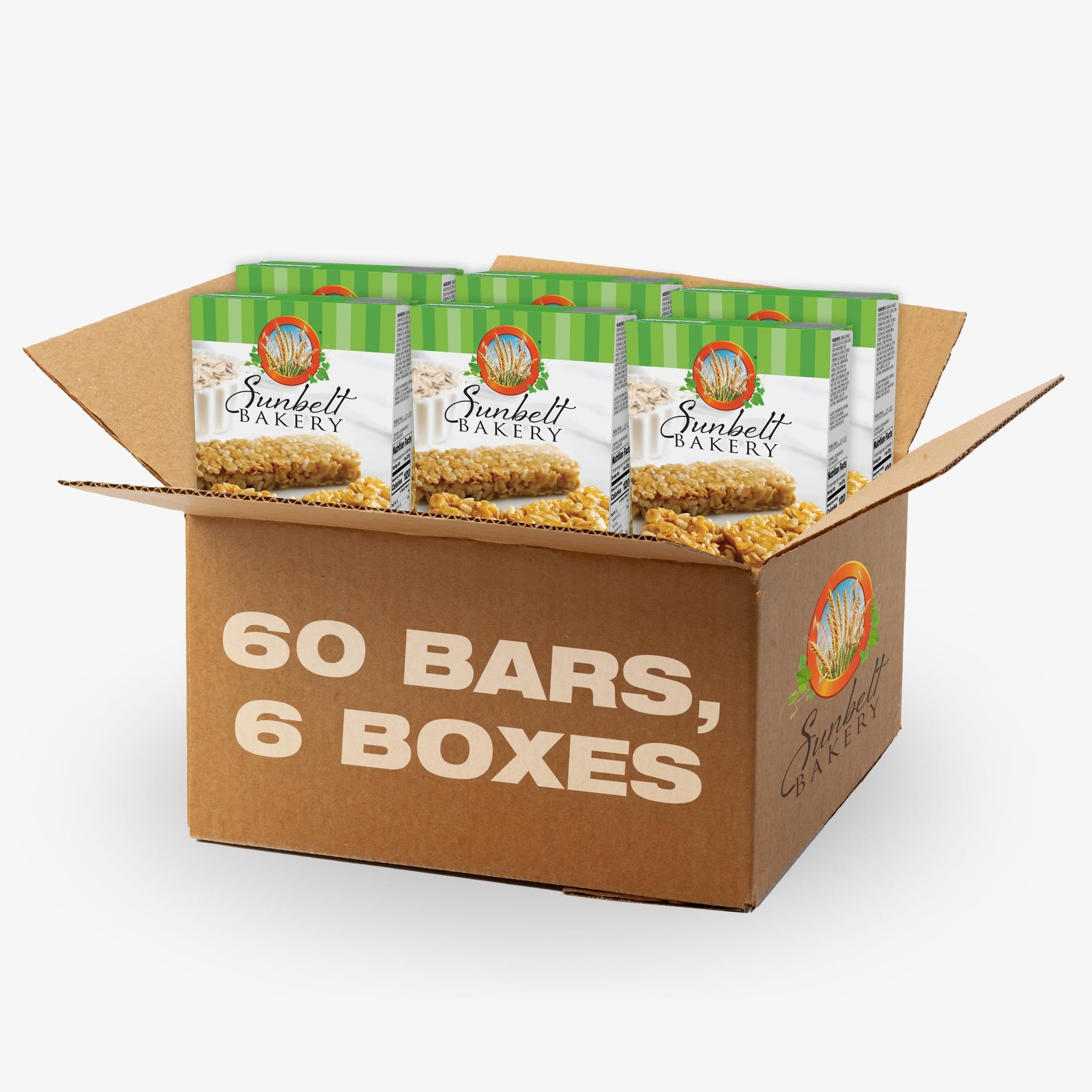 Sunbelt Bakery Oats & Honey Chewy Granola Bars, 60-1.0 OZ Bars (6 Boxes)