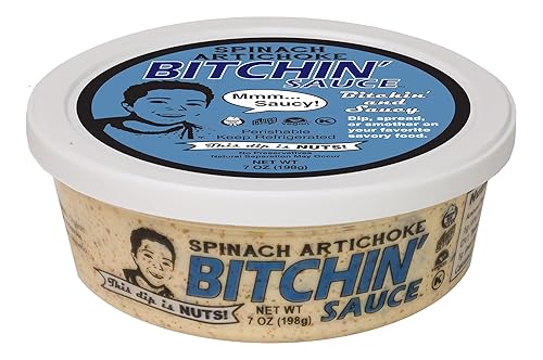 Spinach Artichoke Bitchin’ Sauce, 7oz - The Almond Dip
