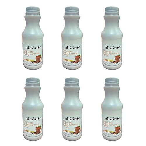 Nutmeg State Nutrition On The Go Low-Carb High Protein (15g) Meal Replacement Shakes for Diet or Weight Loss - (6 Bottles) - Low Calorie, Aspartame