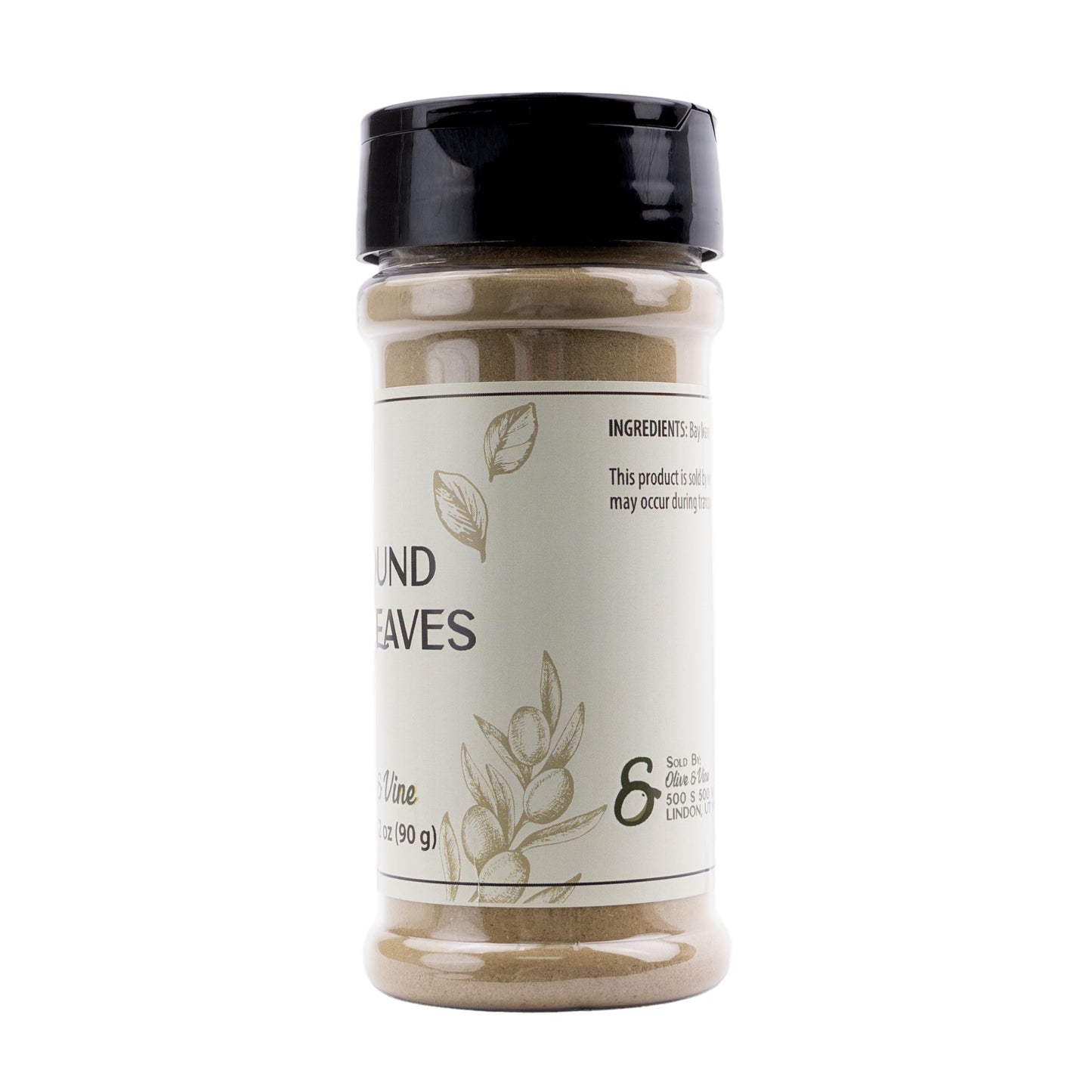 Olive & Vine Ground Bay Leaves, Aromatic Herb, Seasoning for Soups, Stews, and Sauces, Rich Tradition, Authentic Taste, For Global Recipes (3.20