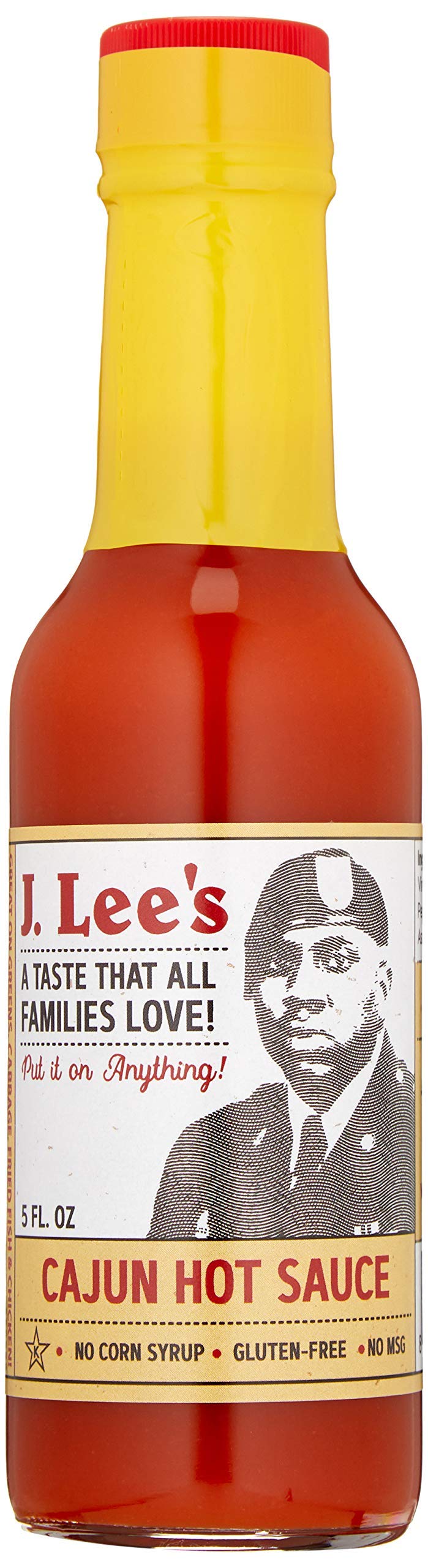 J. Lee's Cajun Hot Sauce, Packed with Cajun Flavor - 5 oz - 2 Pack