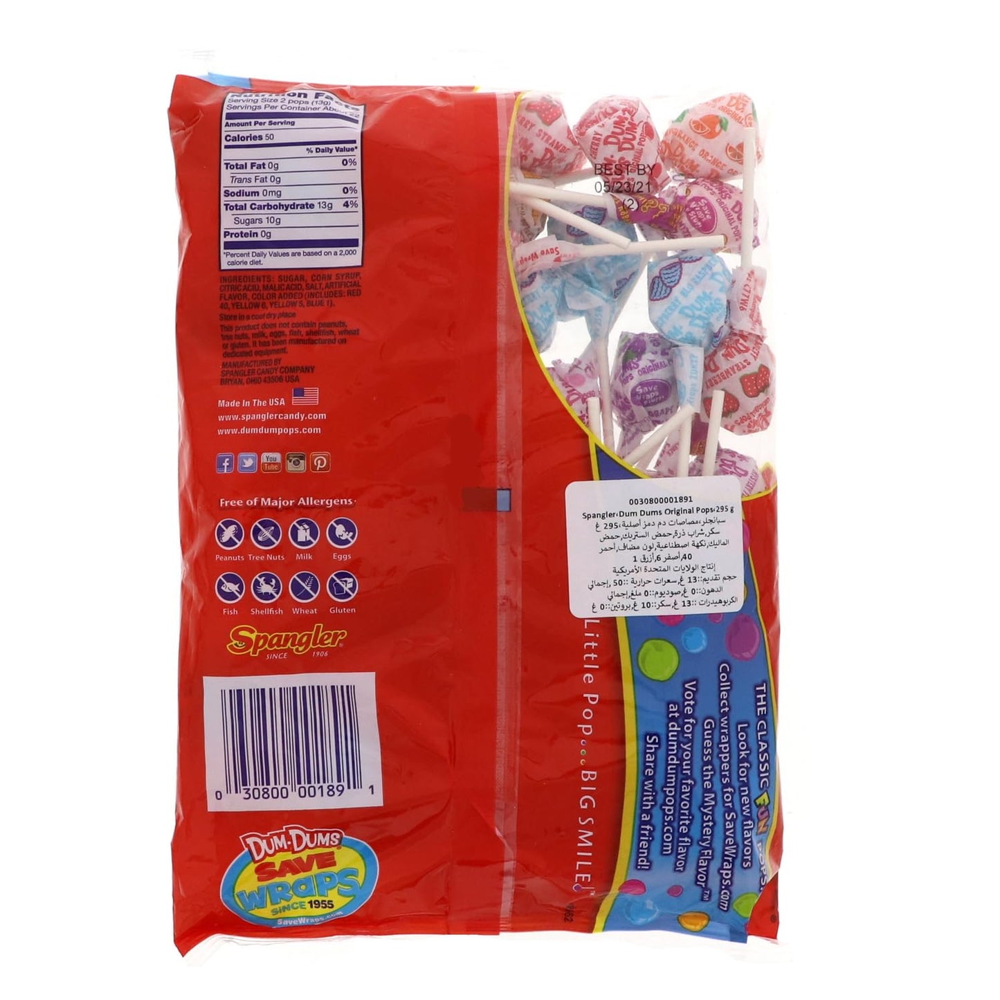 Spangler Dum Dum Lolipops, 10.4 oz