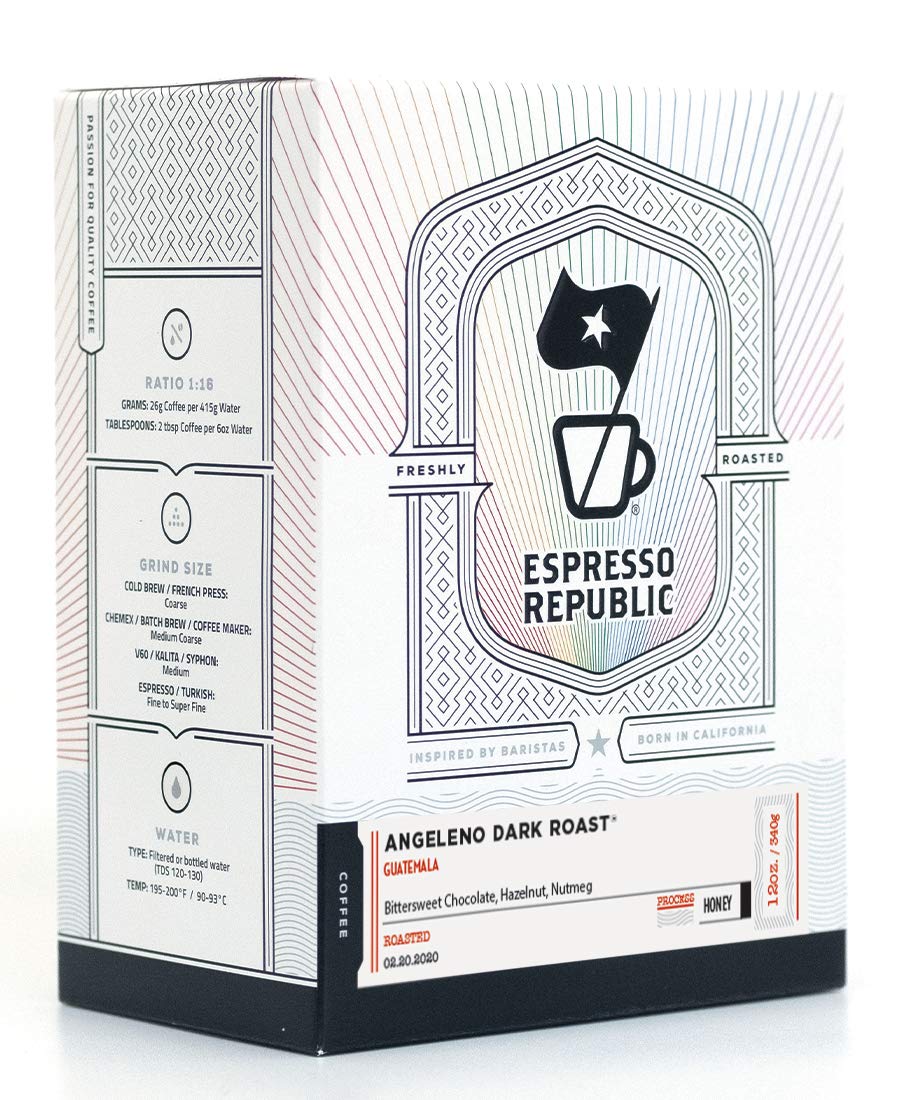 Espresso Republic - Angeleno Dark Roast® - Specialty Coffee - 12oz Whole Bean