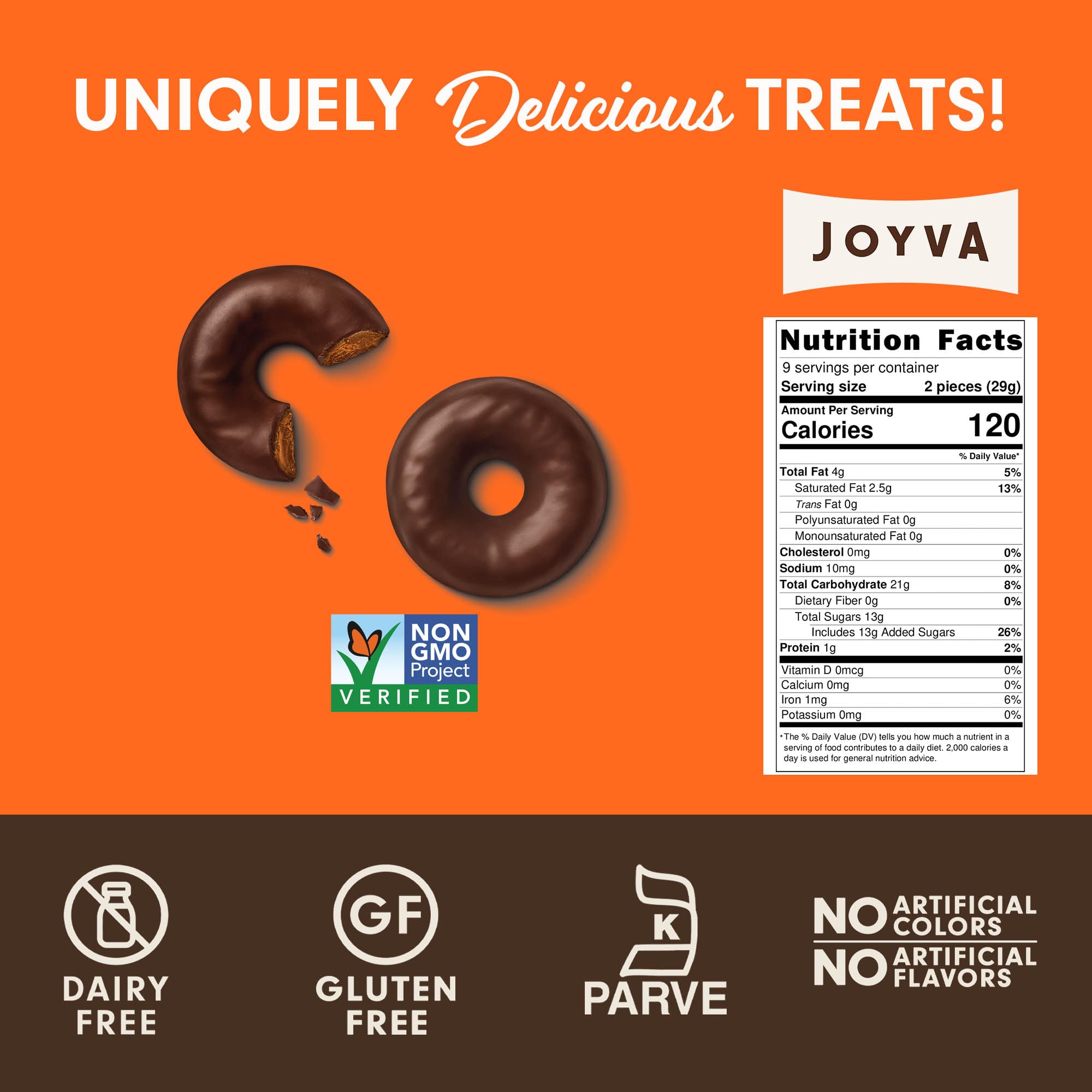 Joyva Orange Jelly Rings, Ring Jells Kosher for Passover, 9-Ounce (Pack of 2)