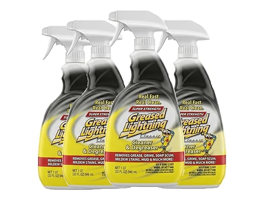 Greased Lightning Super Strength Multi-Purpose Cleaner & Degreaser, 32 fl oz 4 Pack