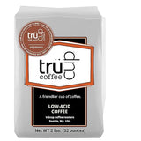 trücup Low Acid Coffee, Espresso Coffee Ground - Whole Bean 2 lb, Natural Water&Steam Process 60% Less Acid, Stomach-Friendly Rich in Antioxidants