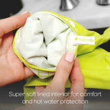 Full Circle Splash Patrol - Natural Latex Cleaning Dish Gloves, Stay-Dry Cotton Cuffs, Durable with Protective Lining, Small/Medium, (1 Pair) Grey