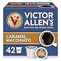 Victor Allen's Coffee Caramel Macchiato Flavored, Medium Roast, 42 Count, Single Serve Coffee Pods for Keurig K-Cup Brewers