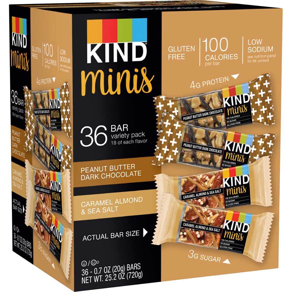 Bulk Snack Bars (Kind Minis, Variety, 36-pack)