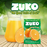 Zuko Instant Beverage Drink Mix, Flavor Orange Powdered, No Added Sugar Needed, 48 Ct Individual Packets