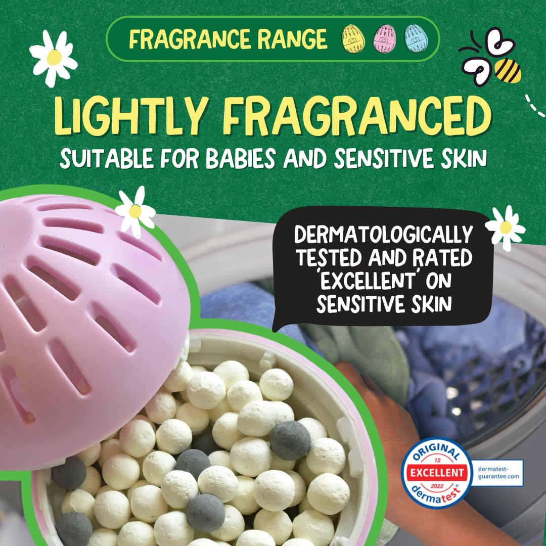 Ecoegg Laundry Egg Refill Pellets, 50 Loads, Spring Blossom, Sensitive Skin Laundry Detergent