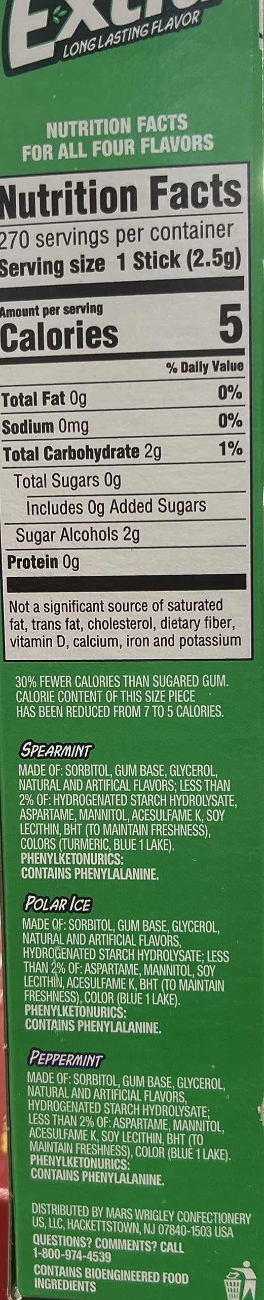 Gummy Mint Variety 18 packs Spearmint/Polar Ice/Peppermint
