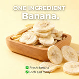 Freeze-Dried Banana Slices, 8.81 Oz | Crispy,Freeze-Dried Fruit Snack | Resealable Jar for Pantry Storage | Great for Travel, Hiking, Camping