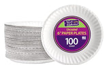 Nicole Home Collection White Paper Plates (6 in - 100 count)