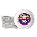 Nicole Home Collection White Paper Plates (6 in - 100 count)
