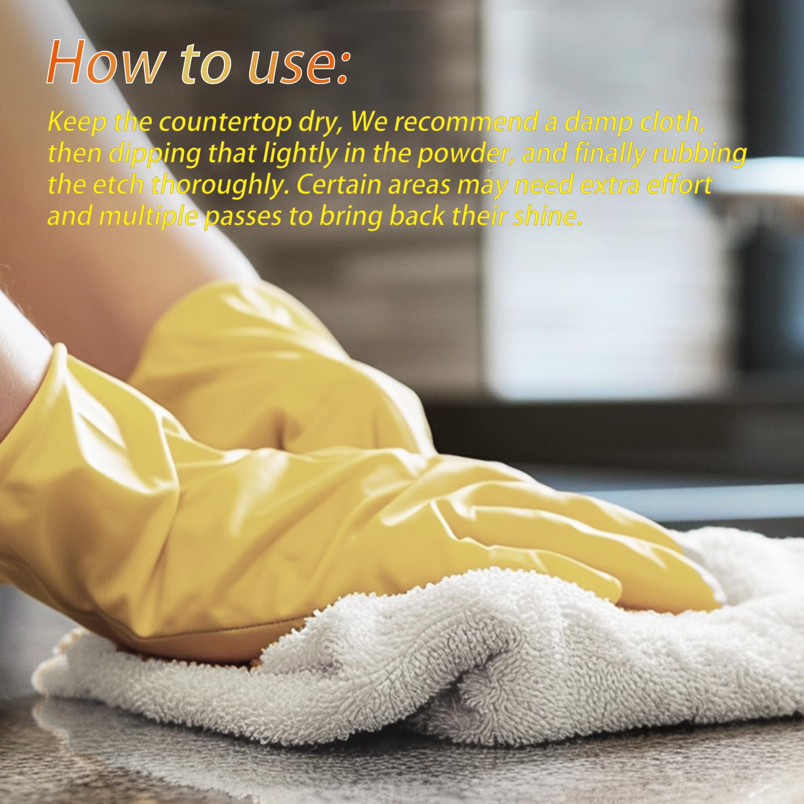 Eyaeyao Marble Polishing Powder & Compound - Granite Countertop Polish, Etch & Scratch Remover, Stone Cleaning Powder & Cleaner for Marble Polish