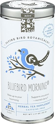 FLYING BIRD BOTANICALS Bluebird Morning Tea, 15 CT