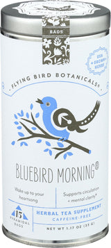FLYING BIRD BOTANICALS Bluebird Morning Tea, 15 CT