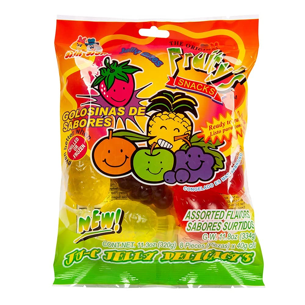 Din Don JU-C Jelly TikTok Candy 12.6oz (360g), 9 pieces X 40g - pack of 2, 2 pack - 1.41 Ounce (Pack of 8)