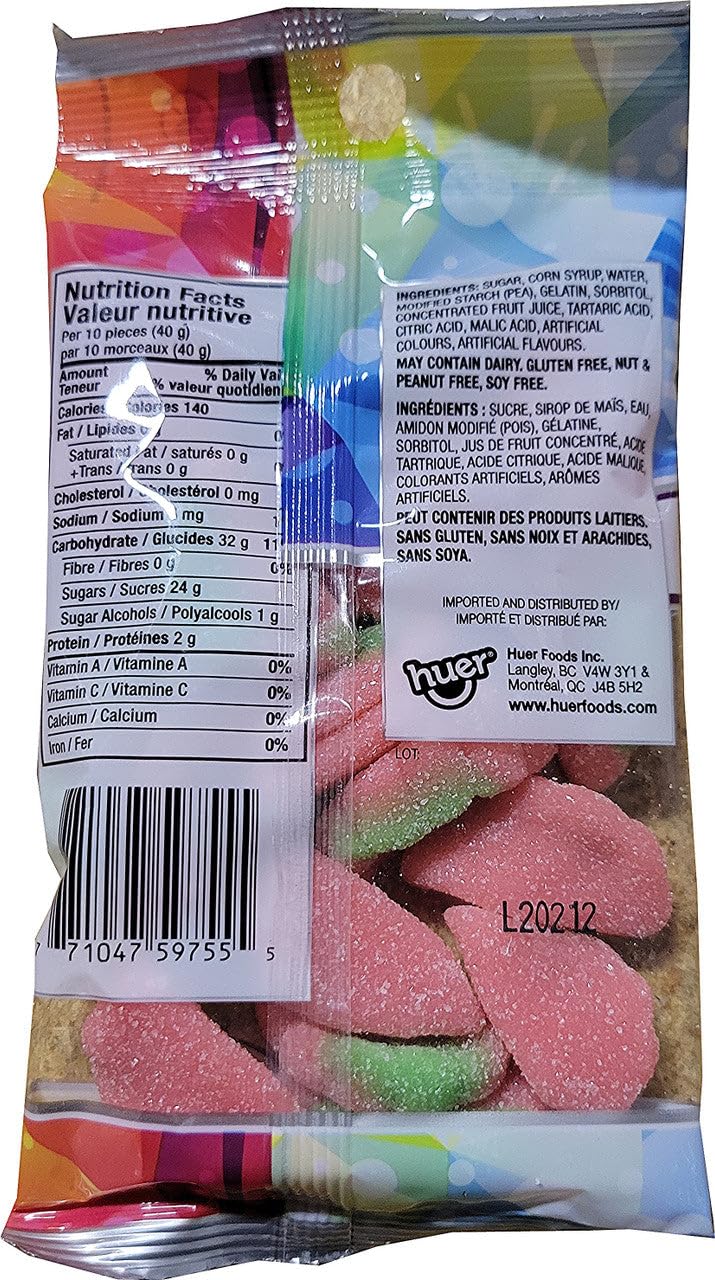Huer Sour Watermelon Gummy Candy, 75g/2.6 oz