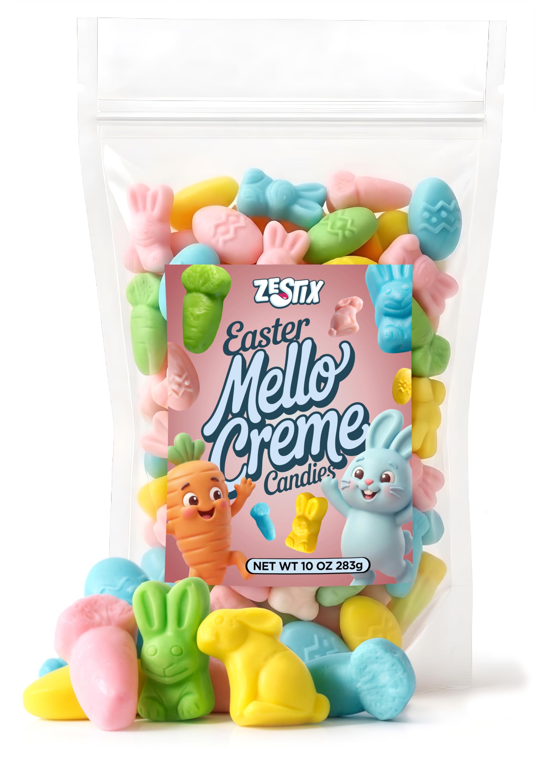 Easter Mello Creme Mix 10oz Bag - Spring Assorted Pastel Easter Candy, Perfect for Egg Hunts, Easter Baskets, Candy Bowls & Seasonal Holiday
