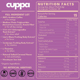 Cuppa Salted Caramel Mushroom Coffee with Adaptogens & Superfoods - Lion’s Mane, Ashwagandha & Cordyceps. Adaptogens + MCT to support natural energy
