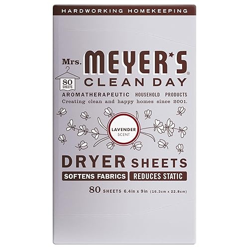 MRS. MEYER'S CLEAN DAY Dryer Sheets, Lavender, 80 ct