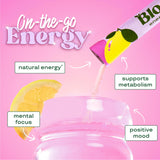 Bloom Nutrition Energy Drink Powder Packets, Sugar Free Energy Drink Mix with L-Theanine, B Vitamins & Natural Caffeine, On the Go Powder Sticks