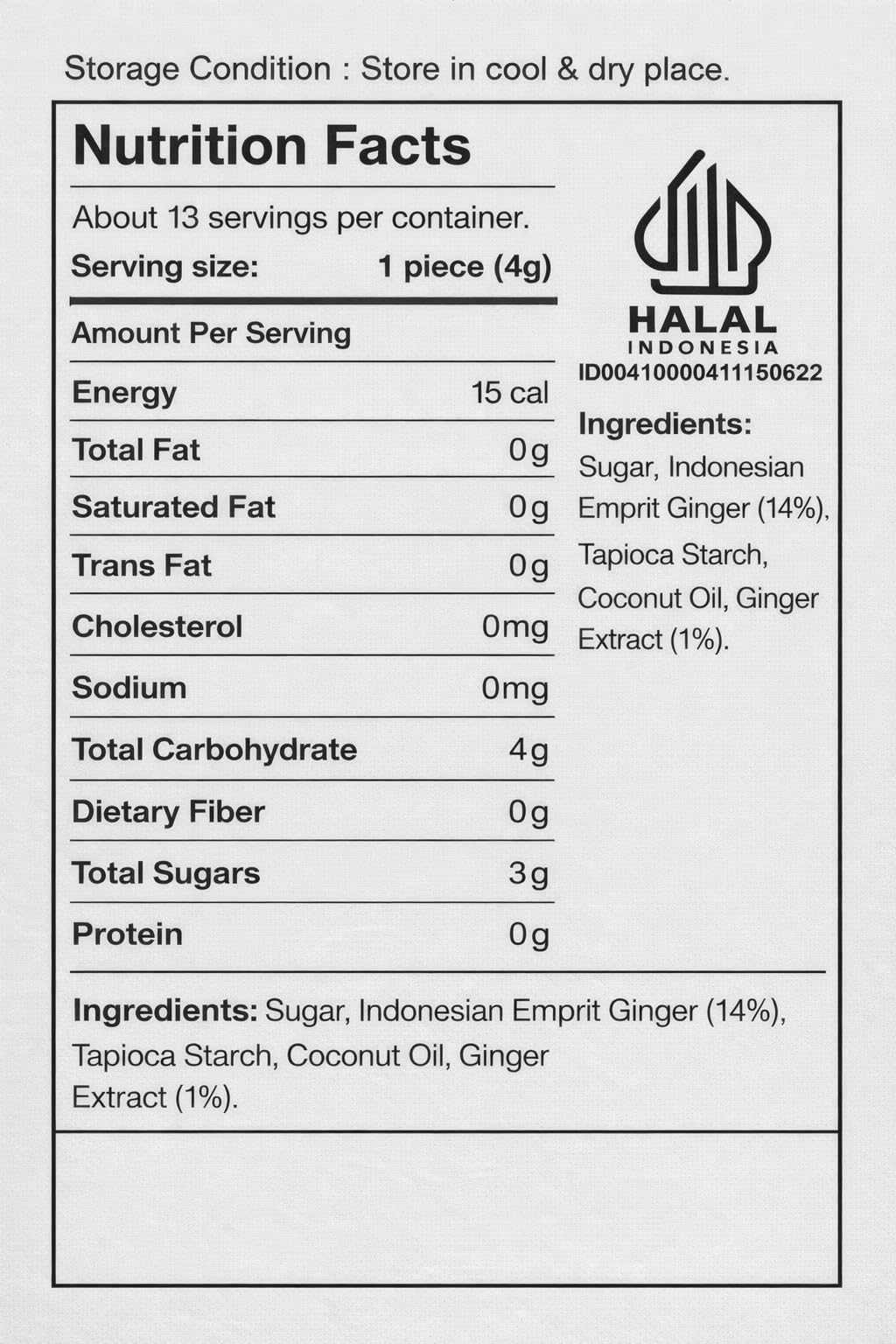 Veffero Melting Sweet Ginger Chews, 3 Flavor Variety Pack, Cola, Original, Extra Spicy, Indonesian Ginger, 52g Each, 3 Pack (Mixed flavor (3 packs))