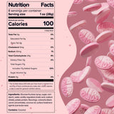 Bubs Wild Berry & Pomegranate Ovals - Sweet & Tangy Original Swedish Foam Candy, Vegan & Gelatin-Free, Imported from Sweden, 8 oz/0.5 lb Resealable