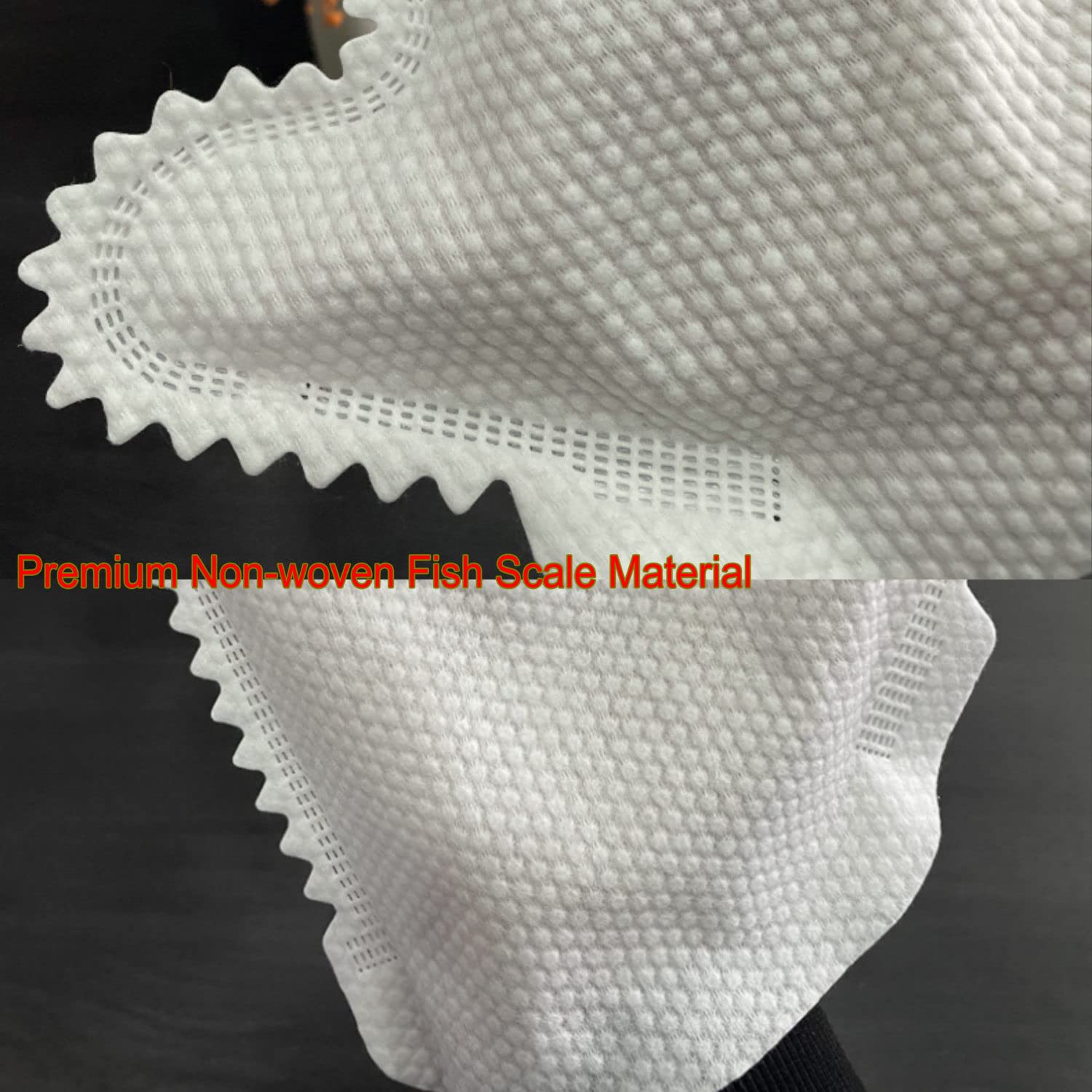 ARAINY Home Disinfection Dust Removal Gloves Microfiber Dusting Gloves 50PC Non-woven Fish Scale Diposible Cleaning Gloves Duster for Car Truck