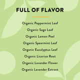 Choice Organic Teas Mint Sage Tea - Organic Herbal Tea - 16 Tea Bags (Pack of 1)