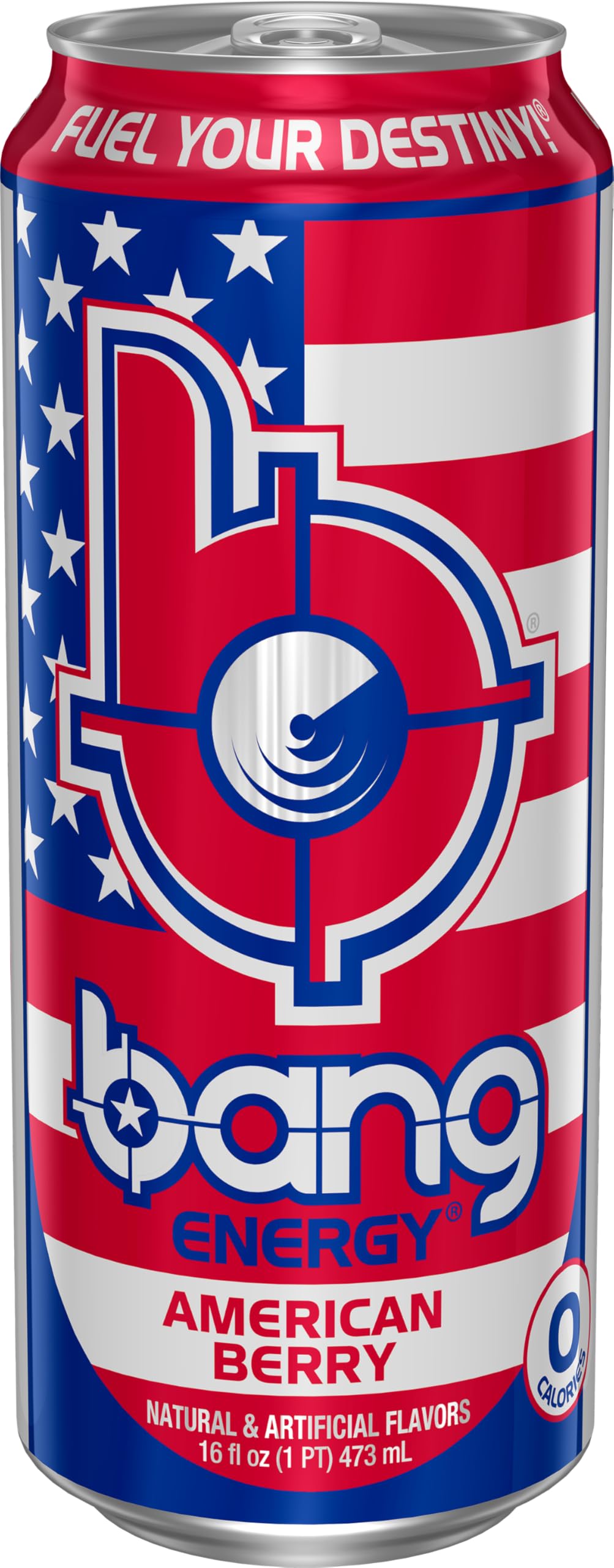 Bang Energy American Berry, Sugar-Free Energy Drink, 16-Ounce (Pack of 12)
