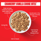 Every Body Eat Cranberry Vanilla Crunchy Cookie Bites - Gluten Free, Dairy Free, Vegan, Seed Oil Free, Allergy Friendly (5 Ounce Pack of 3)