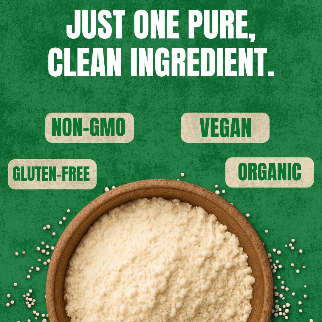 Greenfit Premium Organic White Quinoa Flour | Gluten Free, Non-GMO, Vegan | All-Purpose Flour Alternative | High Protein & Fiber | Keto & Paleo