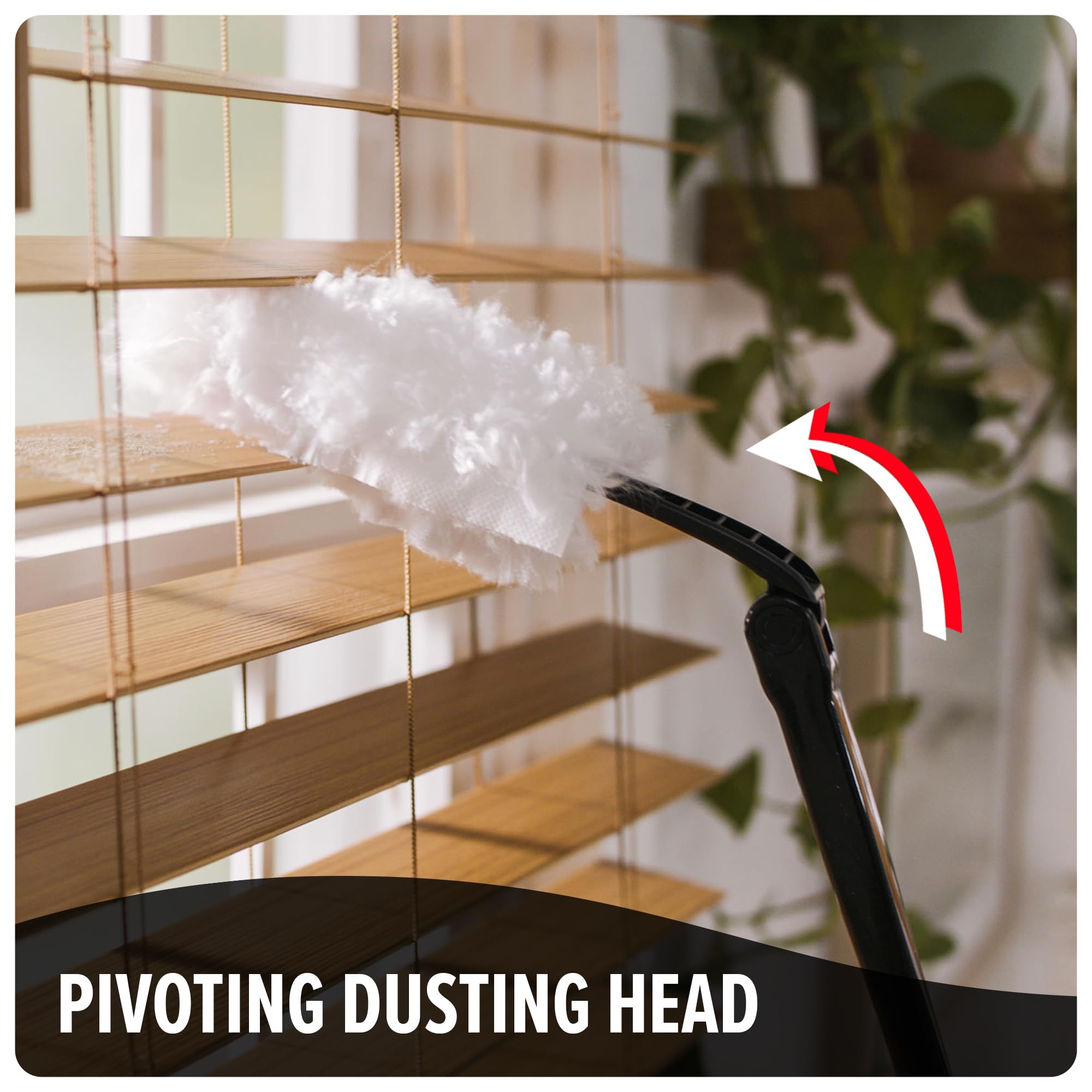 Dirt Devil Telescoping Extended Reach Duster, Hand Duster for Multi-Surface Cleaning, Includes Replacement Disposable Heads, Dusters for Home Use